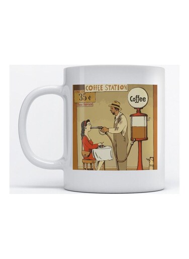 Mug Coffee Lovers for Coffee and Tea White