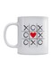 X O Game Printed Coffee Mug White/Black/Red