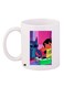 Lola And Stitch Printed Coffee Mug White/Pink/Green 11ounce