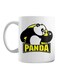Panda Printed Ceramic Coffee Mug White/Black/Yellow