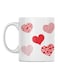 Printed Ceramic Mug White/Red