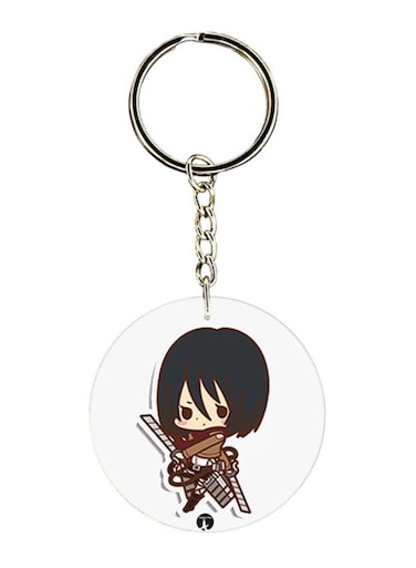 Attack On Titan Printed Keychain Multicolour