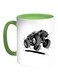 Modified Car Printed Coffee Mug White/Green 11ounce
