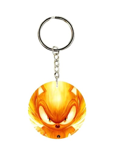 Double Sided Sonic Printed Keychain