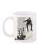 Multiple Characters Printed Coffee Mug White/Black/Blue