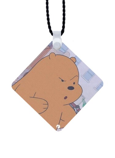 We Bare Bear Printed Car Mirror Pendant