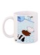 Cartoon Bear Printed Coffee Mug White/Blue/Brown 11ounce