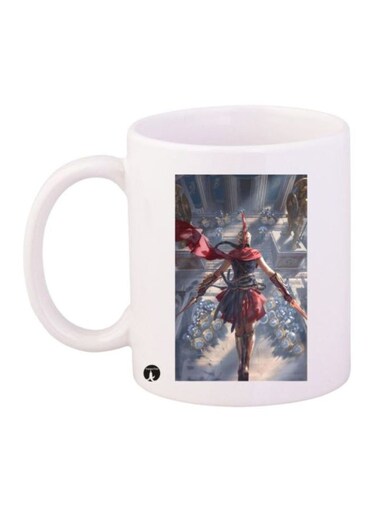 Assassin's Creed Printed Mug White/Red/Grey