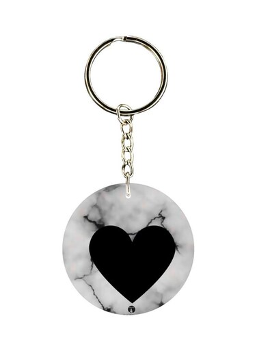 Heart Printed Keychain
