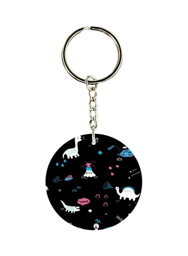 Abstract Printed Keychain