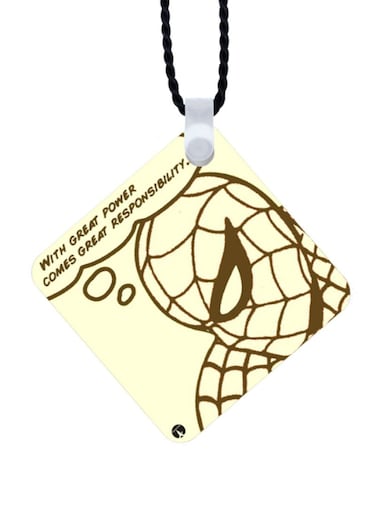 Spiderman Printed Car Mirror Pendant