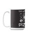 Premium Printed Ceramic Coffee Mug White/Black 350ml