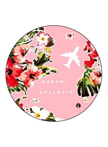 Floral Printed Fridge Magnet Pink/Red/Green 5.5cm
