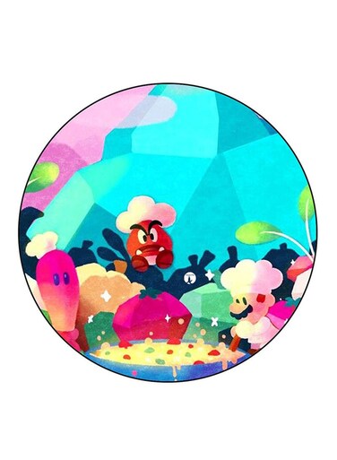The Video Game Super Mario Printed Fridge Magnet Multicolour
