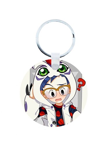 Digimon Anime Wooden Keychain