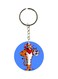 Tiger Printed Double Sided Keychain
