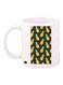 Pineapples Printed Mug White/Yellow/Brown Standard Size