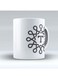 Modern Monogram T Printed Coffee Mug White