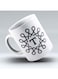 Modern Monogram T Printed Coffee Mug White