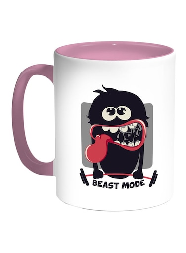 Best Mode Printed Coffee Mug Pink/White/Black