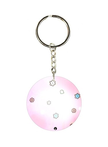 Flower Printed Keychain
