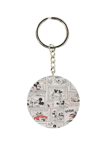 Conversation Of Cartoon Printed Keychain