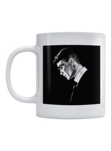 Thomas Shelby Printed Ceramic Mug White/Black 350ml