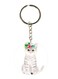 Cute Cat Printed Keychain