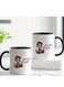 Funny Arabic Coffee Mug - 11oz Cup with Laughing Character in color black