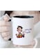 Funny Arabic Coffee Mug - 11oz Cup with Laughing Character in color black
