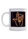 Love Printed Coffee Mug White/Brown/Gold