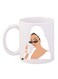 Girl Printed Coffee Mug White/Beige/Brown 11ounce