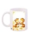 Cartoon Printed Coffee Mug White/Brown/Green 11ounce