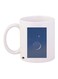 Moon Printed Coffee Mug White/Blue 11ounce