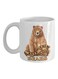 Keep Calm Love Bears Printed Mug White/Brown
