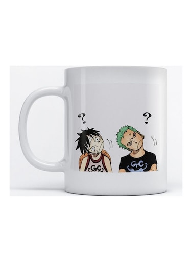 Mug Luffy And Zoro For Coffee And Tea White 350ml