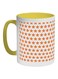 Star Printed Coffee Mug Yellow/White/Orange 325ml