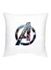 The Avengers Printed Decorative Cushion White/Blue/Red 16x16inch
