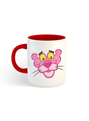 Pink Panther Printed Mug White/Red
