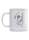 The Woman And The Rose Printed Mug White/Black