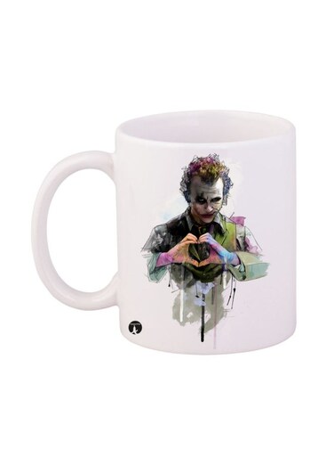 The Joker Printed Mug White/Pink/Green