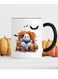 1PC Insulated Ceramic Halloween Coffee Mug Multipurpose Ghost Pumpkin Design Ideal for Halloween