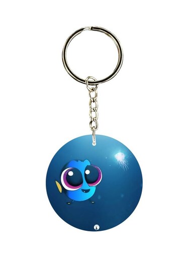 Cartoon Printed Single Sided Keychain