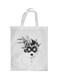 Fancy Dress Costume Printed Shopping Bag White