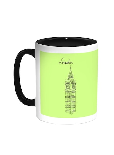 Landmarks - Big Ben Clock Printed Coffee Mug Black/White 11ounce