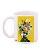 Illustration Themed Coffee Mug White/Yellow/Green 11ounce