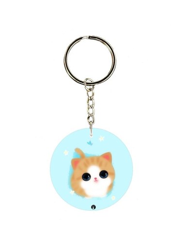 Cartoon Themed Single Sided Keychain