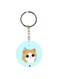 Cartoon Themed Single Sided Keychain