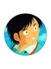 The Anime Captain Majid Theme Printed Fridge Magnet Black/Beige/Blue