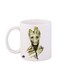 Groot Printed Mug White/Green/Grey 12ounce